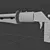Low Poly Gun with Knife - Compact and Versatile 3D model small image 2