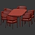 Sleek Dining Set 123: Modern Design, High Quality 3D model small image 4