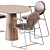 Sleek Dining Set: Table P.O.V. D100 & Gemma Chair 3D model small image 3