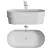 Ribbon Steel Bathtub 3D model small image 2