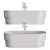 Ribbon Steel Bathtub 3D model small image 4