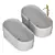 Ribbon Steel Bathtub 3D model small image 5