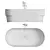 Ribbon Steel Bathtub 3D model small image 6