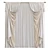 Elegant Window Drapes 3D model small image 1