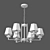 Smart Home Chandelier - Eurosvet Alegria 3D model small image 2