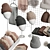 Stylish Hat & Accessories Set 3D model small image 3