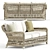 Arbor 3-Seat Sofa: Elegant & Comfortable 3D model small image 2