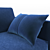 Sleek Liery Blue Sofa 3D model small image 7