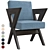 Elegant Eichholtz Felippe Dining Chair 3D model small image 1