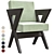 Elegant Eichholtz Felippe Dining Chair 3D model small image 2