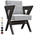 Elegant Eichholtz Felippe Dining Chair 3D model small image 3