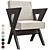 Elegant Eichholtz Felippe Dining Chair 3D model small image 4