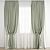 Polygonal Curtain Model: High Quality, Versatile Design 3D model small image 1