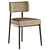 Frank 237 Upholstered Dining Chair 3D model small image 1