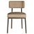 Frank 237 Upholstered Dining Chair 3D model small image 2