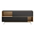 Italian Oak Carbone Horizontal Dresser 3D model small image 2