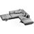 Ultimate Comfort Lema Sofa 3D model small image 6
