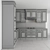 Elegant Gray Kitchen Set - 42-Piece 3D model small image 4