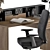 Elegant Essential Home Office 3D model small image 4