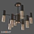 Eurosvet Loft Style Tesoro Chandelier (Black) 3D model small image 1