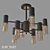 Eurosvet Loft Style Tesoro Chandelier (Black) 3D model small image 3