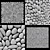 Pebble Panel Decor: Textured, Smooth, Versatile 3D model small image 1