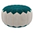 Title: Boho Blue Denim Moroccan Pouf 3D model small image 3