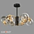 Creek Black Loft Ceiling Chandelier 3D model small image 1