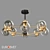 Eurosvet Creek 70118/8: Loft Style Glass Ceiling Chandelier 3D model small image 1