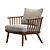 Modern Style: West Elm Juniper Chair 3D model small image 4