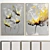 Modern Abstract Photo Frame Set 3D model small image 1