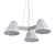 Elegant Conus Pendant Chandelier 3D model small image 2