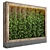 103 Ivy Plant Vertical Garden Wood Vase 3D model small image 1