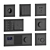 Jung LS Flat Design Set: Sleek Electrical Switches & Outlets 3D model small image 3