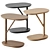 Artu Porto Wooden Side Table 3D model small image 1