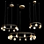 Sleek Shell Chandelier Collection 3D model small image 2