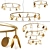 Sleek Shell Chandelier Collection 3D model small image 9