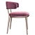 Caratos Maxalto Chair: Elegant Velvet Design 3D model small image 3