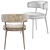 Caratos Maxalto Chair: Elegant Velvet Design 3D model small image 6