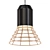 Elegant Anthracite Pendant Lamp 3D model small image 1