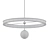 Elegant Ring Pendant Lamp 3D model small image 2