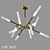 Industrial Loft Ceiling Chandelier: Eurosvet Alvin 3D model small image 2