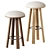 Modern Milk Bar Stool 3D model small image 1