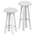 Modern Milk Bar Stool 3D model small image 2