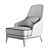 Modern Redd Armchair: Stylish and Comfortable 3D model small image 5
