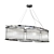 Romatti STILIO LONG Chandelier, Chrome 3D model small image 1