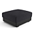 Luxury Fendi Halston Ottoman Bench 3D model small image 2