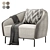 Carnaby Armchair: Modern Elegance for Any Space 3D model small image 1