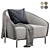 Carnaby Armchair: Modern Elegance for Any Space 3D model small image 2