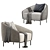 Carnaby Armchair: Modern Elegance for Any Space 3D model small image 3